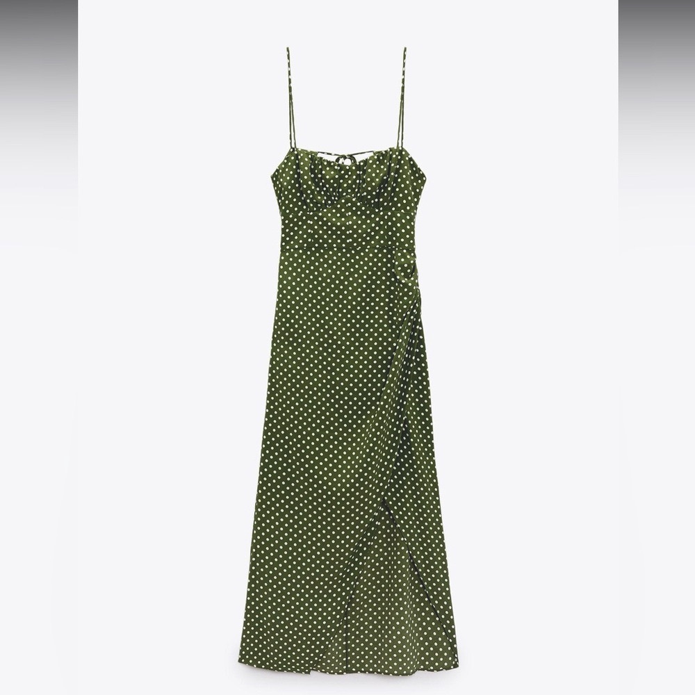 Zara dot print corset dress